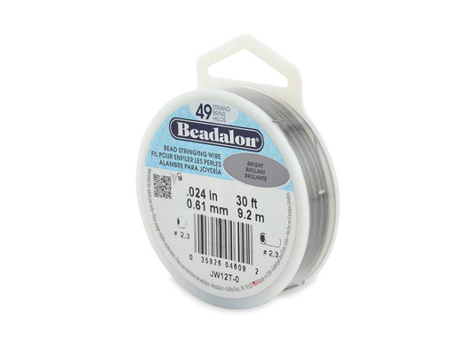 Beadalon Bright .024" 49 Strand Wire 30 foot