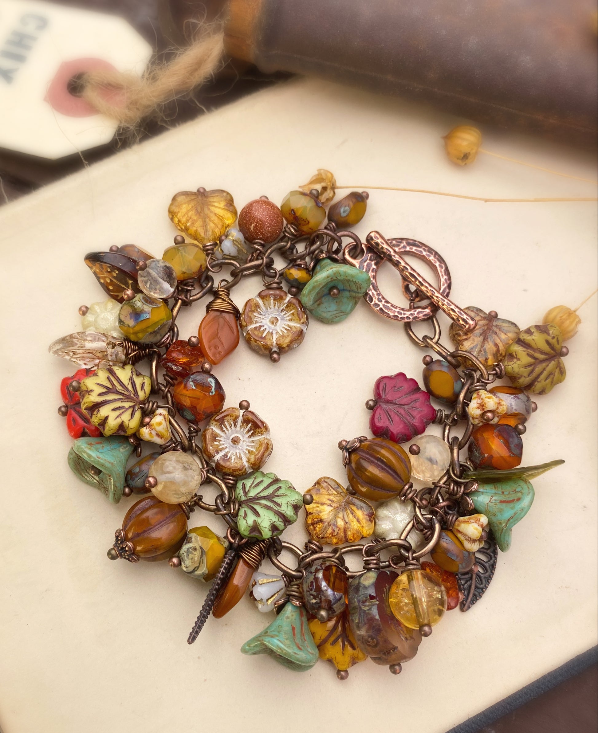 Leaf Beads Jewelry Making, Glass Jewelry Making